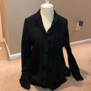 Black long sleeve button down
